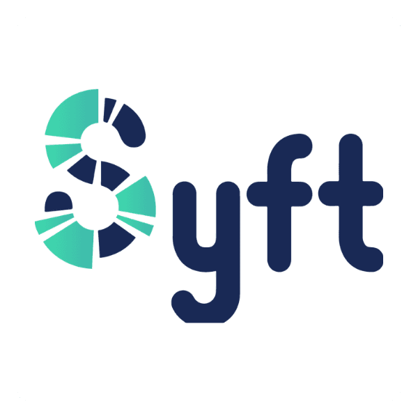 Dark Blue and Turquoise on White Syft logo representing financial reporting, dashboards and management insight software supported by The Finance Block’s Finance Systems Review service.