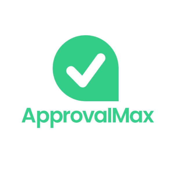 ApprovalMax logo representing approval workflow and financial control software supported by The Finance Block’s Finance Systems Review service.